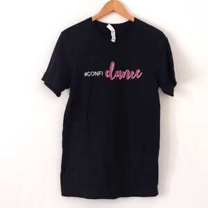 NWOT #ConfiDance Bella Canvas Black Dancer Dance Mom Short Sleeve T-shirt Sz S